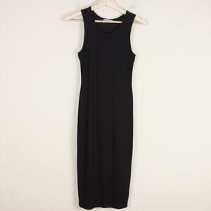 Marine Layer Black Midi Dress